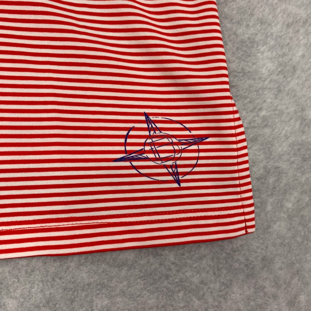 B. Draddy Sport Shirt Mens M Redwing Stripe Golf Jimmy Performance Polo - Picture 6 of 11